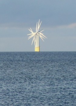 wind turbine in sea
